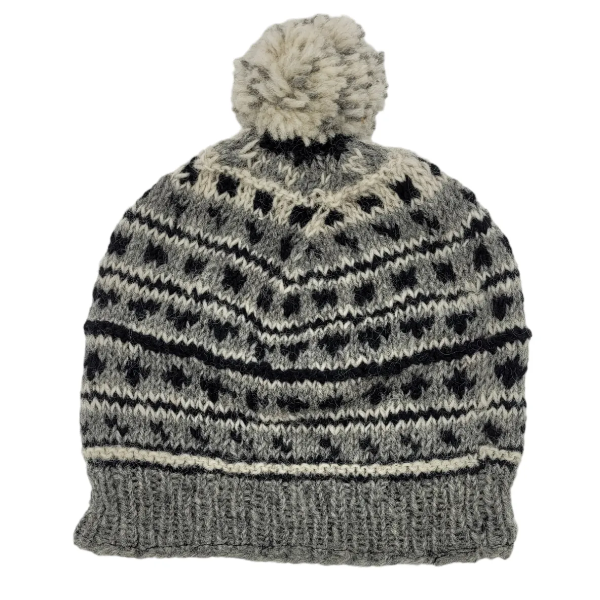 100% Wool Classic Bobble Hat (Adult)