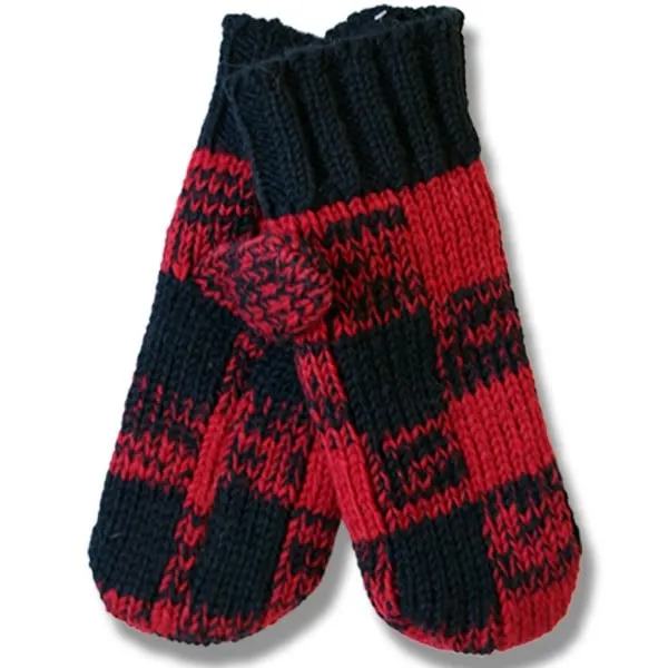 100% Wool Mittens for Men and Women. Fleece Lining. Handmade in Nepal.