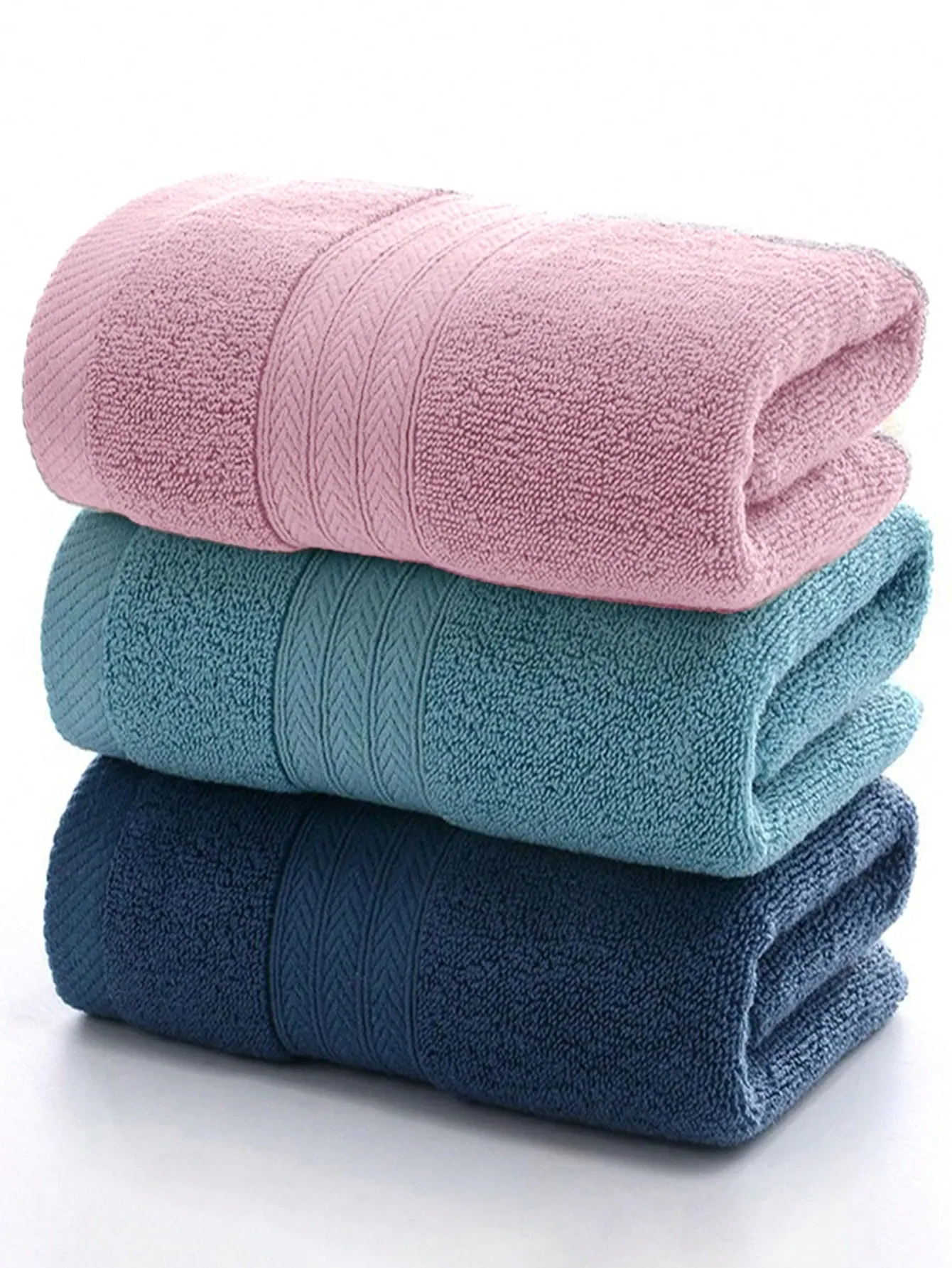 3pcs/Set Comfortable And Skin-Friendly Soft Coral Plush Towel Set, Bath & Home Use, 33*73cm