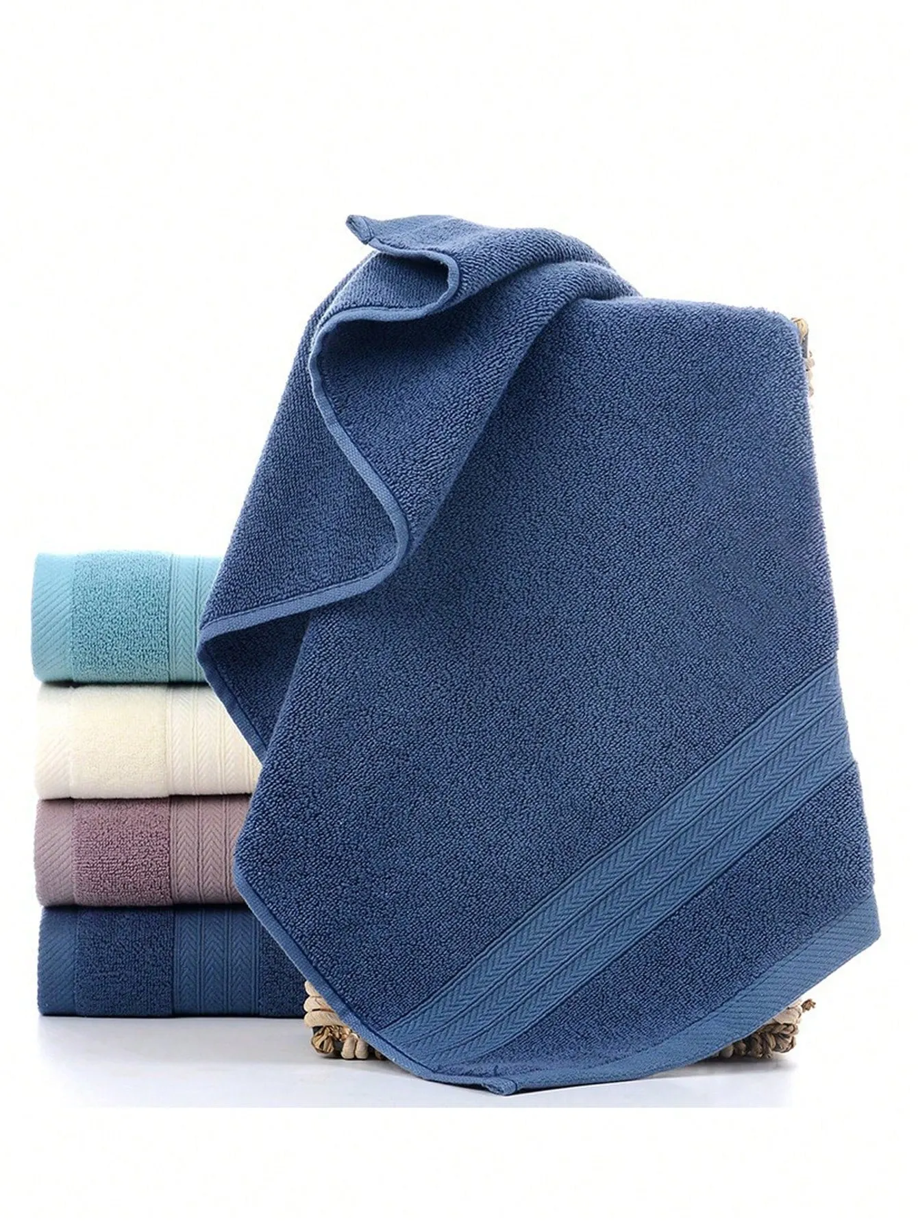 3pcs/Set Comfortable And Skin-Friendly Soft Coral Plush Towel Set, Bath & Home Use, 33*73cm