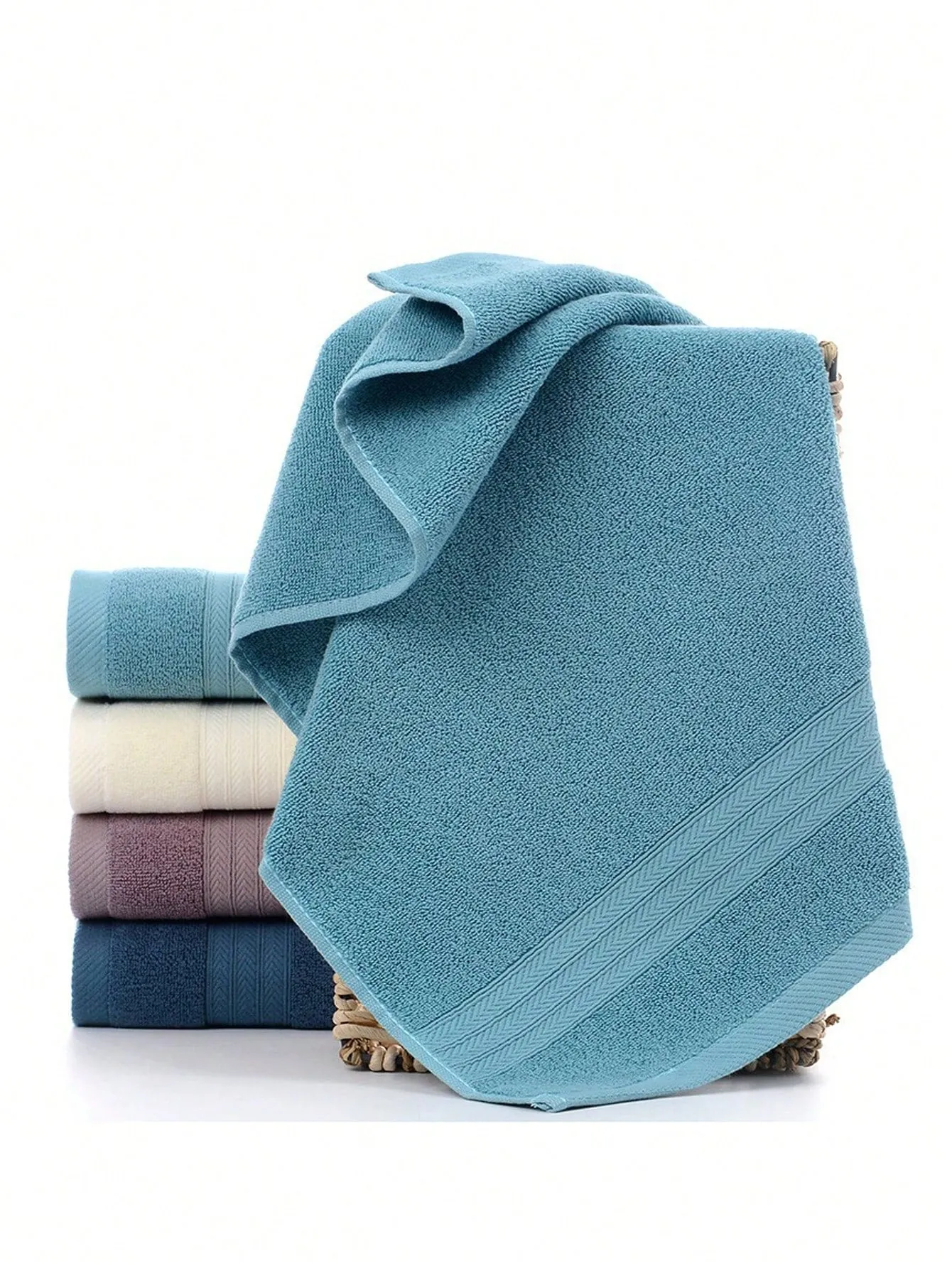 3pcs/Set Comfortable And Skin-Friendly Soft Coral Plush Towel Set, Bath & Home Use, 33*73cm