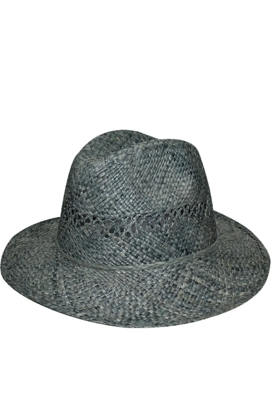 Agerta Gray Handmade Madagascar Hat