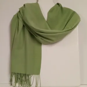 Aggie Cashmere Mix Wrap - Apple