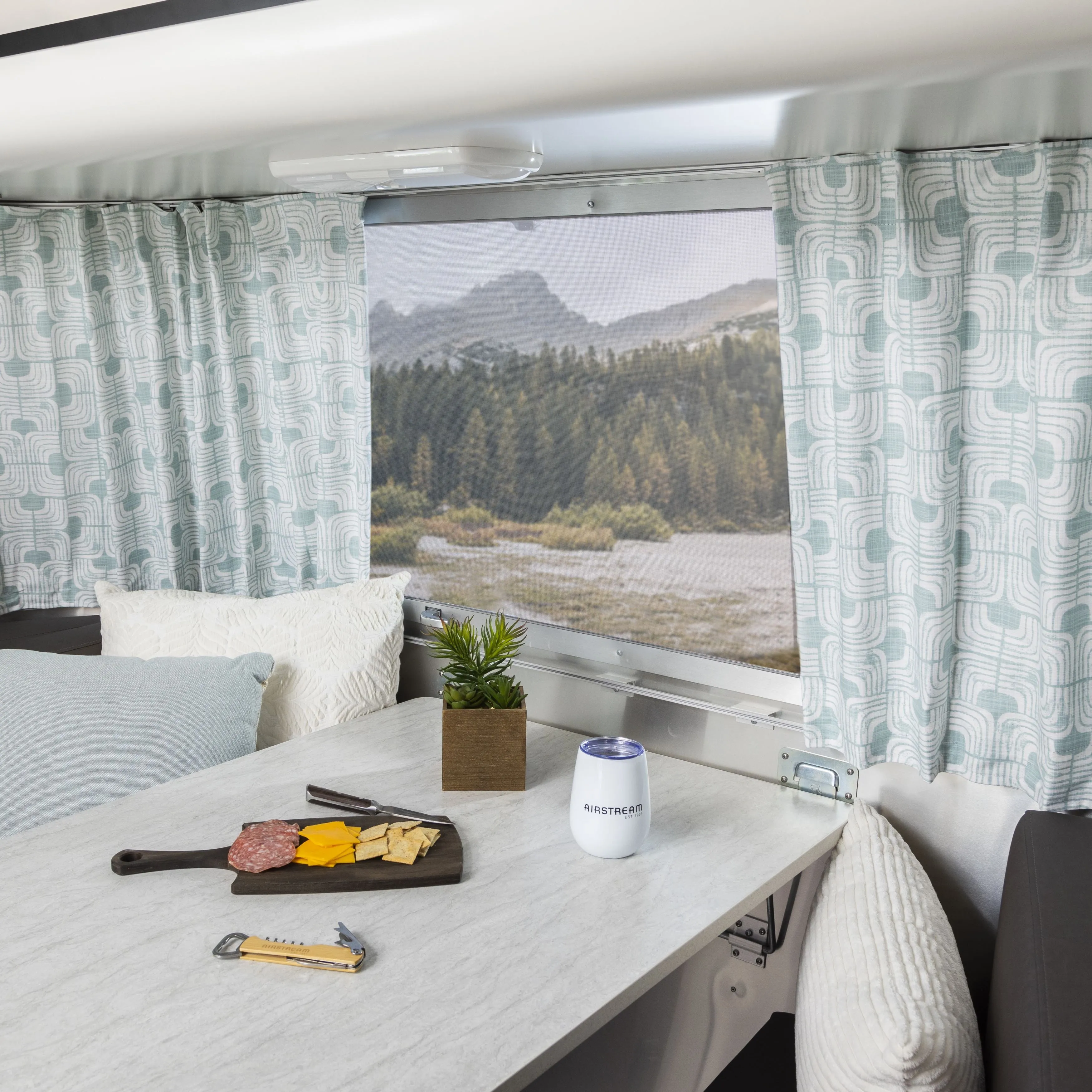 Airstream Printed Custom Curtains for Pottery Barn Travel Trailers