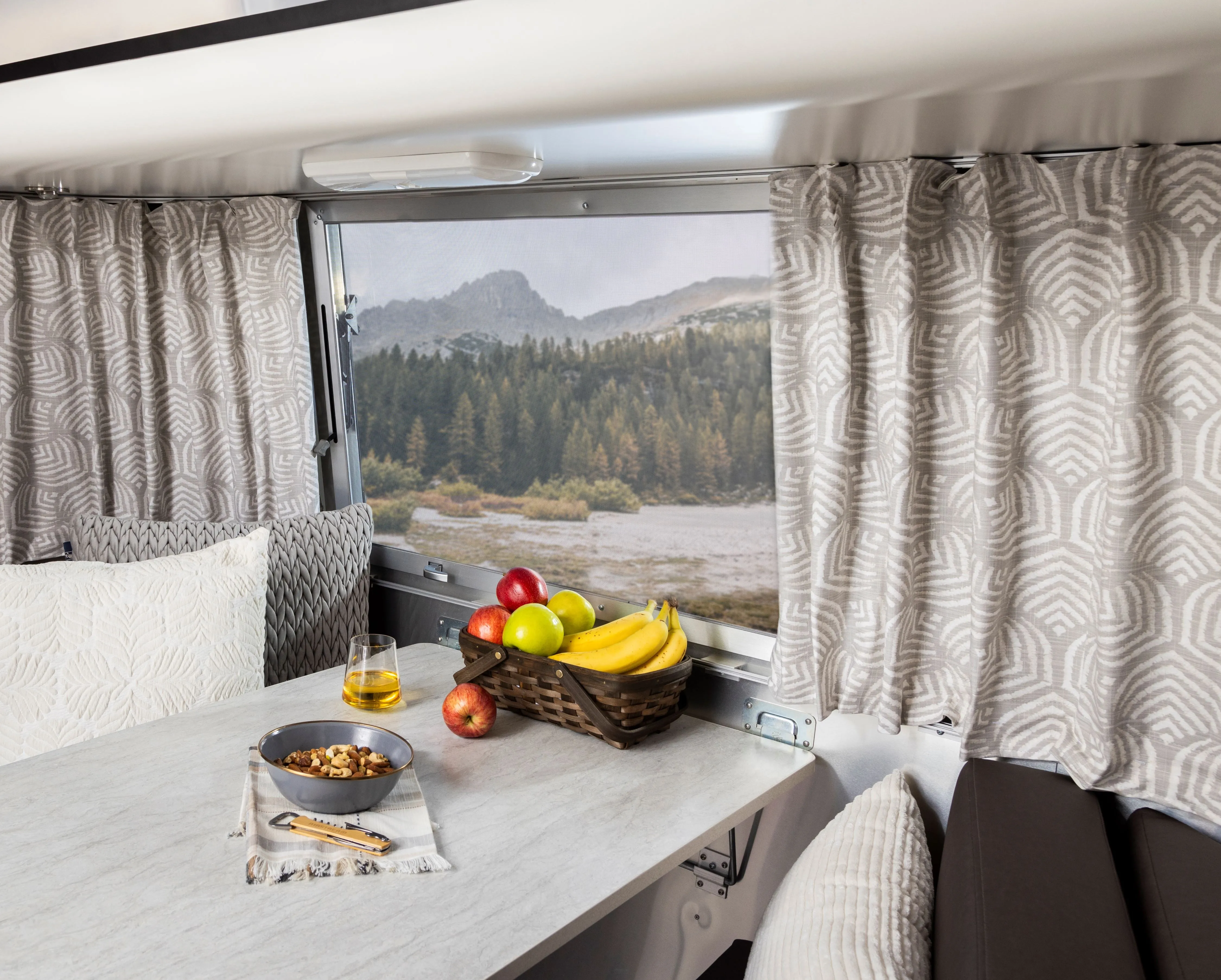 Airstream Printed Custom Curtains for Pottery Barn Travel Trailers