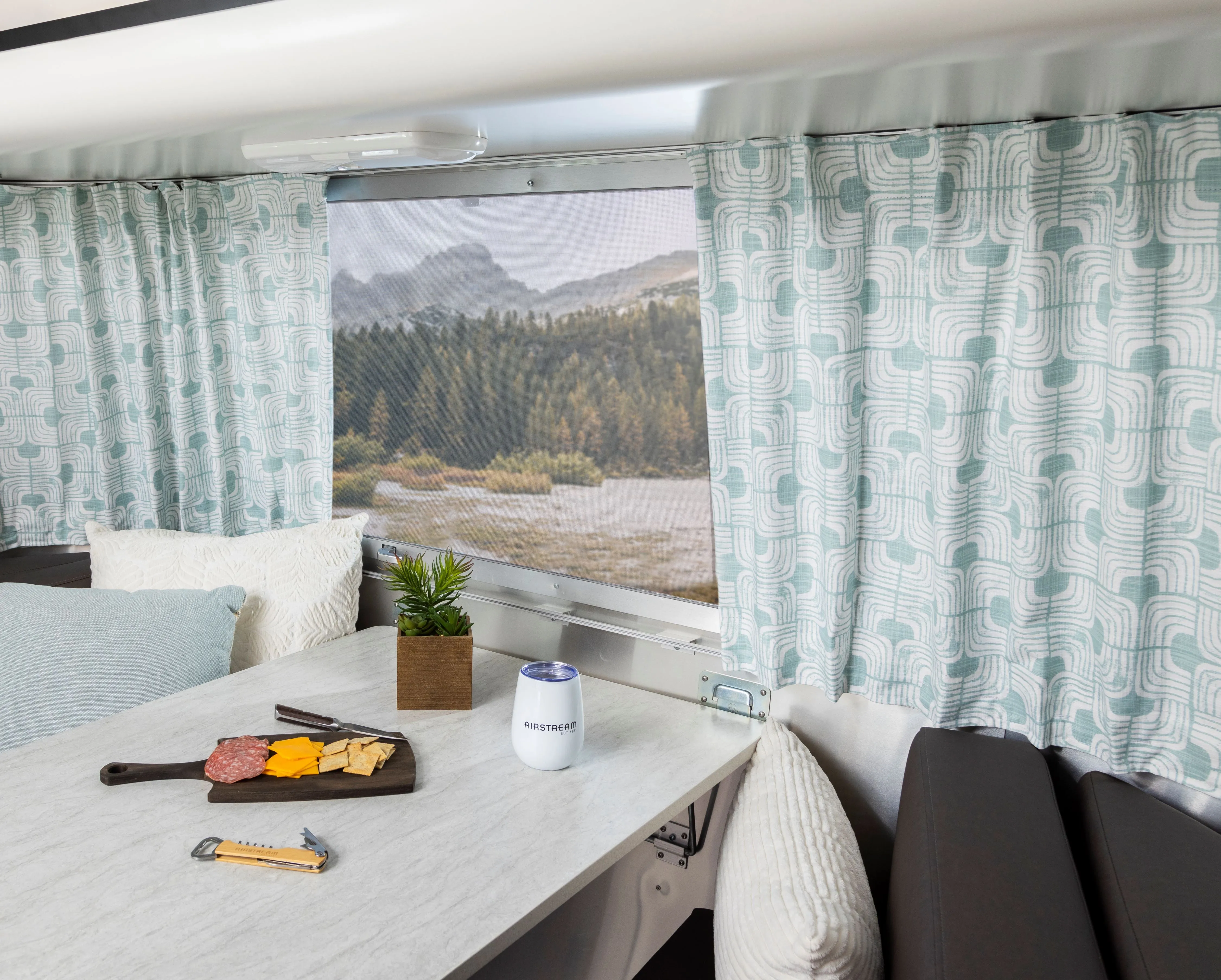 Airstream Printed Custom Curtains for Pottery Barn Travel Trailers