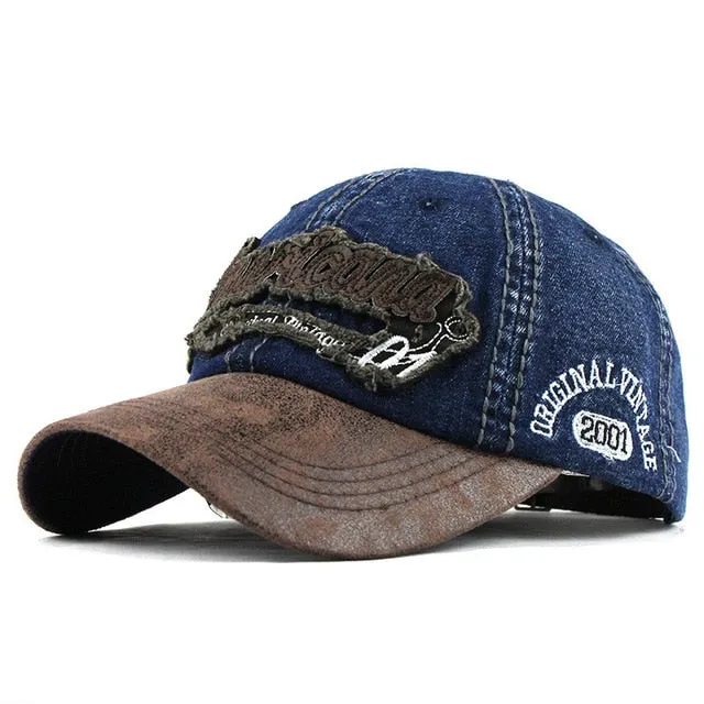 Americana Original Patches Denim Baseball Cap