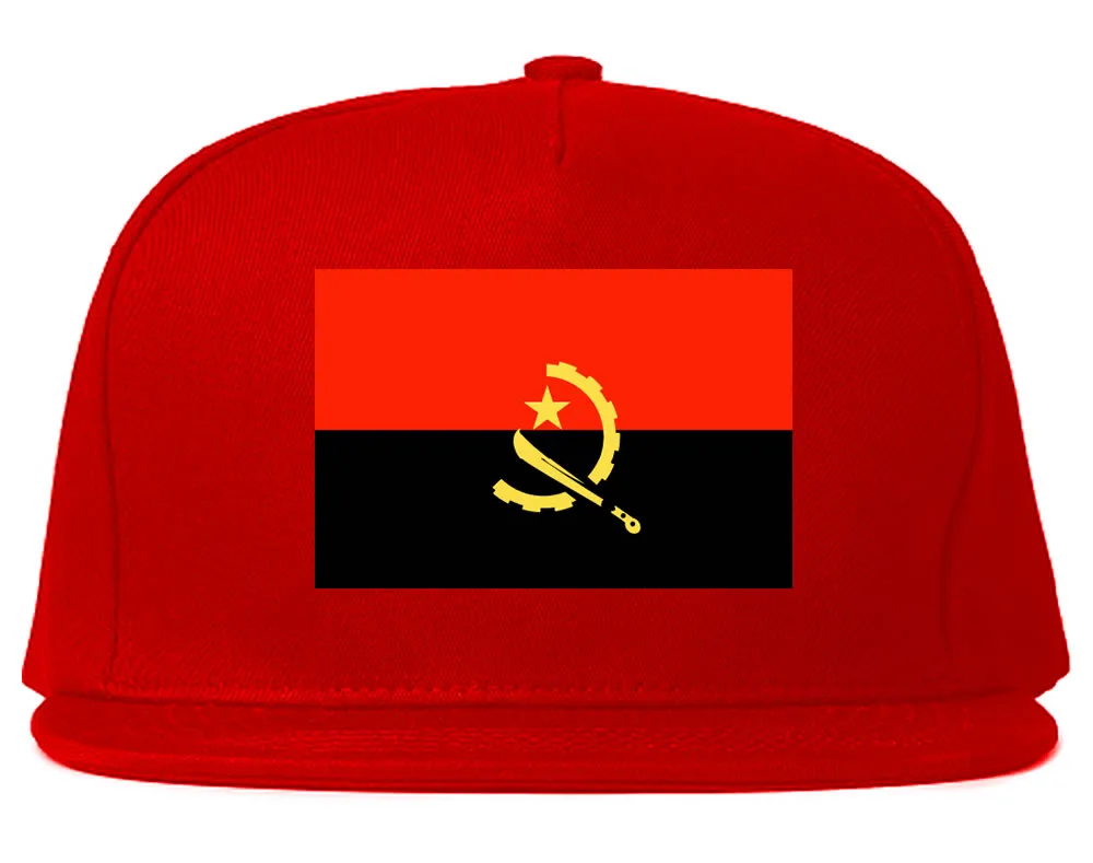 Angola Flag Country Printed Snapback Hat Cap