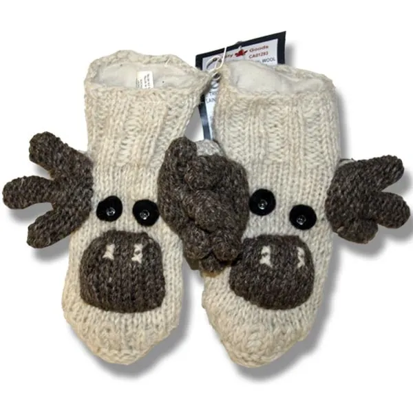 Animal Booties For Kids. 100% wool with fleece Lining, handmade in Nepal.