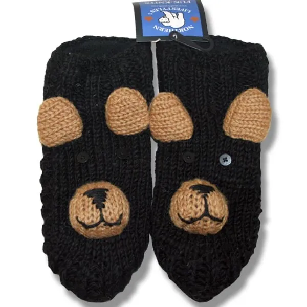 Animal Booties For Kids. 100% wool with fleece Lining, handmade in Nepal.