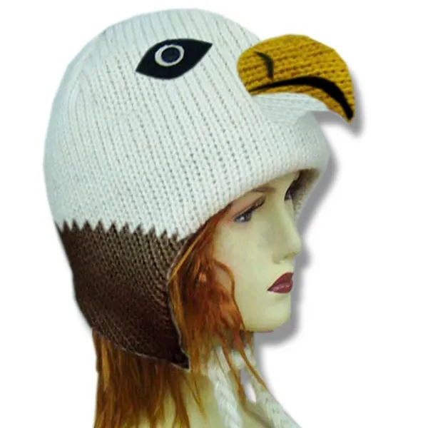 Animal Head Tuques / Hats for Men and Women. 100% Wool with fleece Lining. Handmade in Nepal