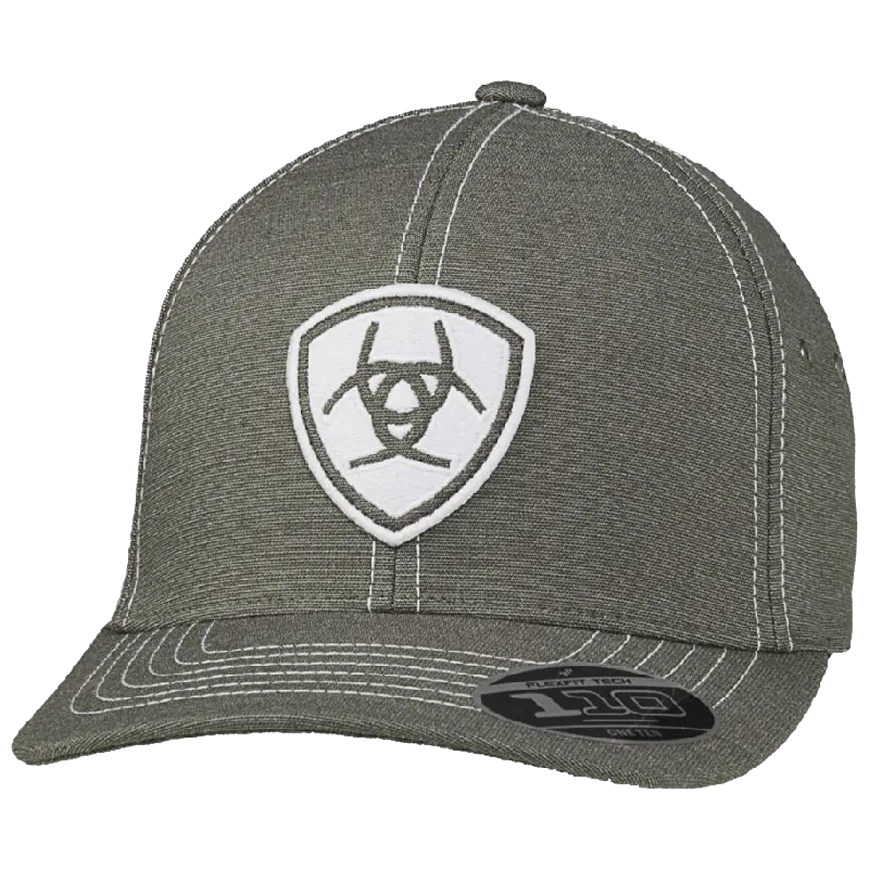 Ariat M&F Grey & White Embroidered Logo Cap