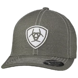 Ariat M&F Grey & White Embroidered Logo Cap