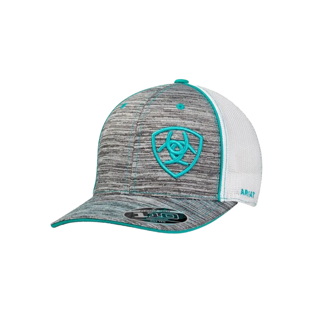 Ariat M&F Turquoise Logo Offset Mesh Cap