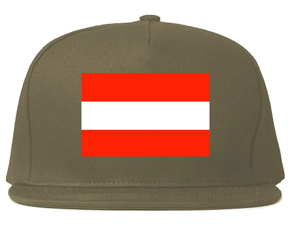 Austria Flag Country Printed Snapback Hat Cap