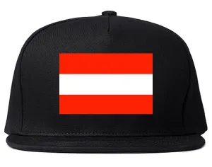 Austria Flag Country Printed Snapback Hat Cap