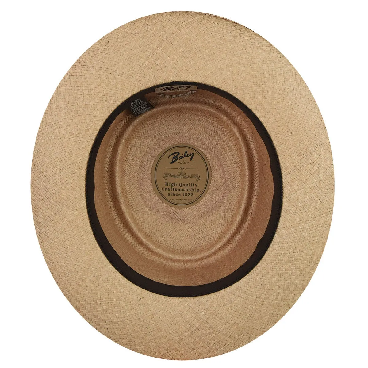 Bailey Creed Large Brim Genuine Panama Pork Pie