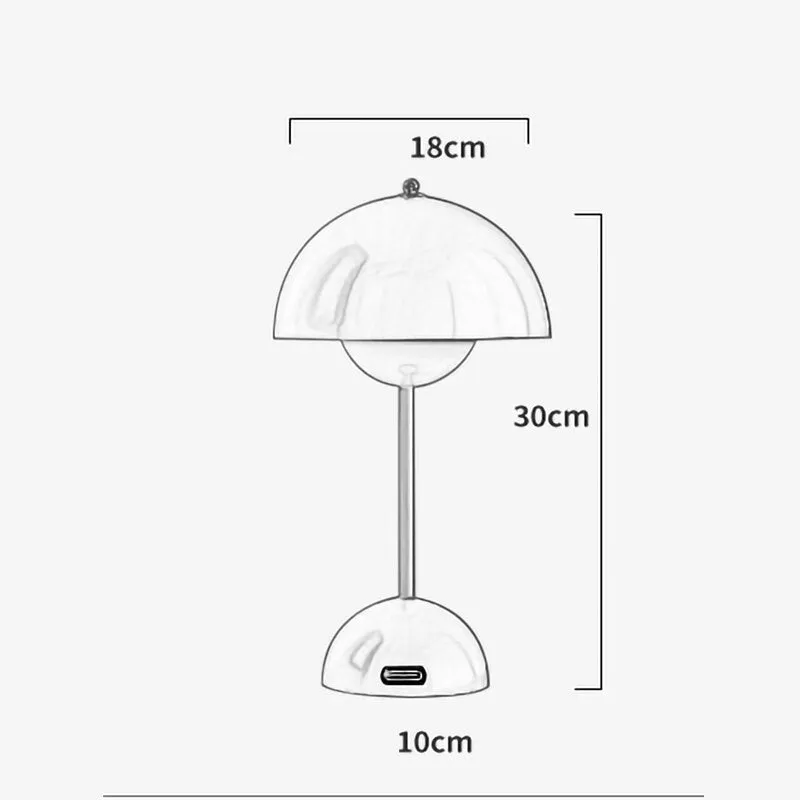 BAN Mushroom Modern LED table lamp Nordic desk light