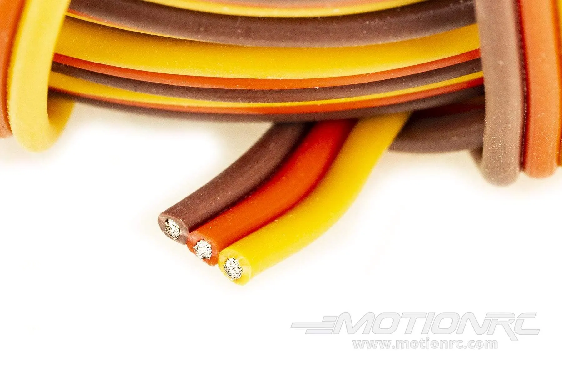 BenchCraft 20 Gauge Flat Servo Wire - Brown/Red/Orange (5 Meters)