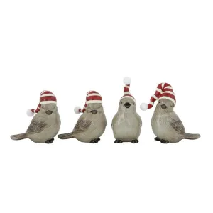 Bird with Stocking Hat Figurine - 3"