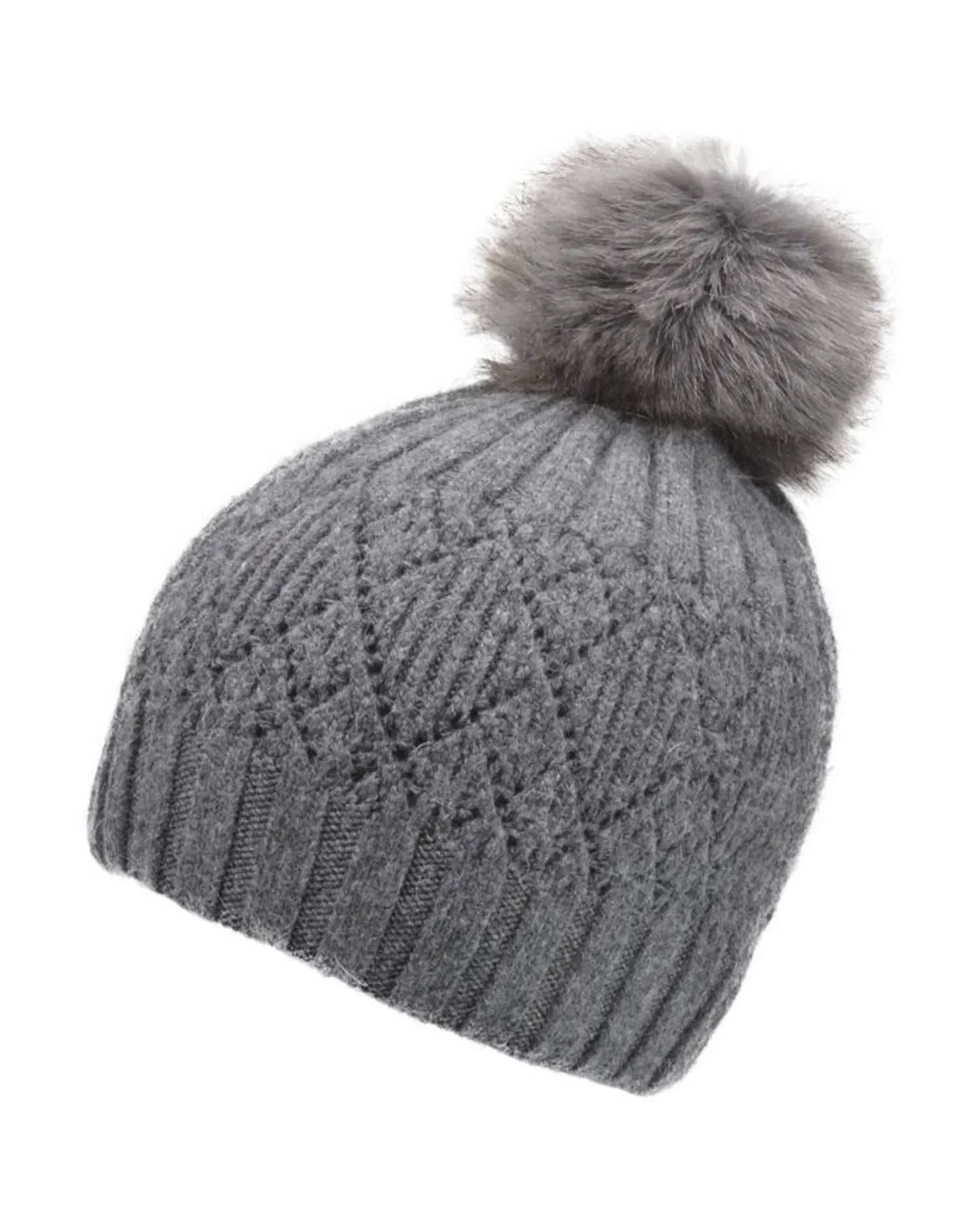 Bobble Grey Hat