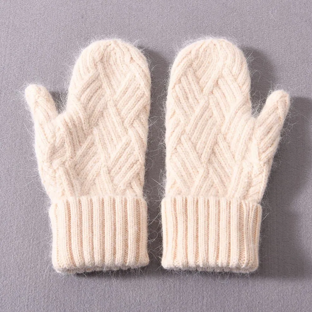 Cashmere Knit Mittens for Unmatched Warmth & Style