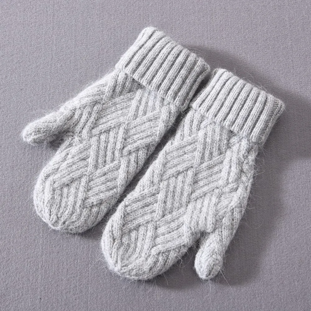 Cashmere Knit Mittens for Unmatched Warmth & Style