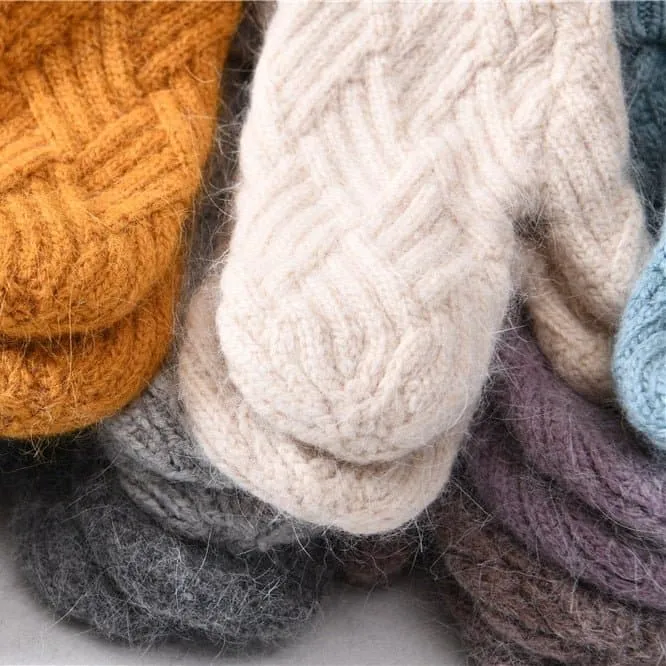 Cashmere Knit Mittens for Unmatched Warmth & Style