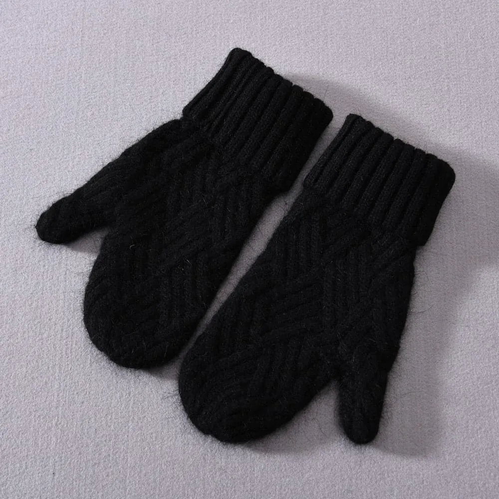 Cashmere Knit Mittens for Unmatched Warmth & Style