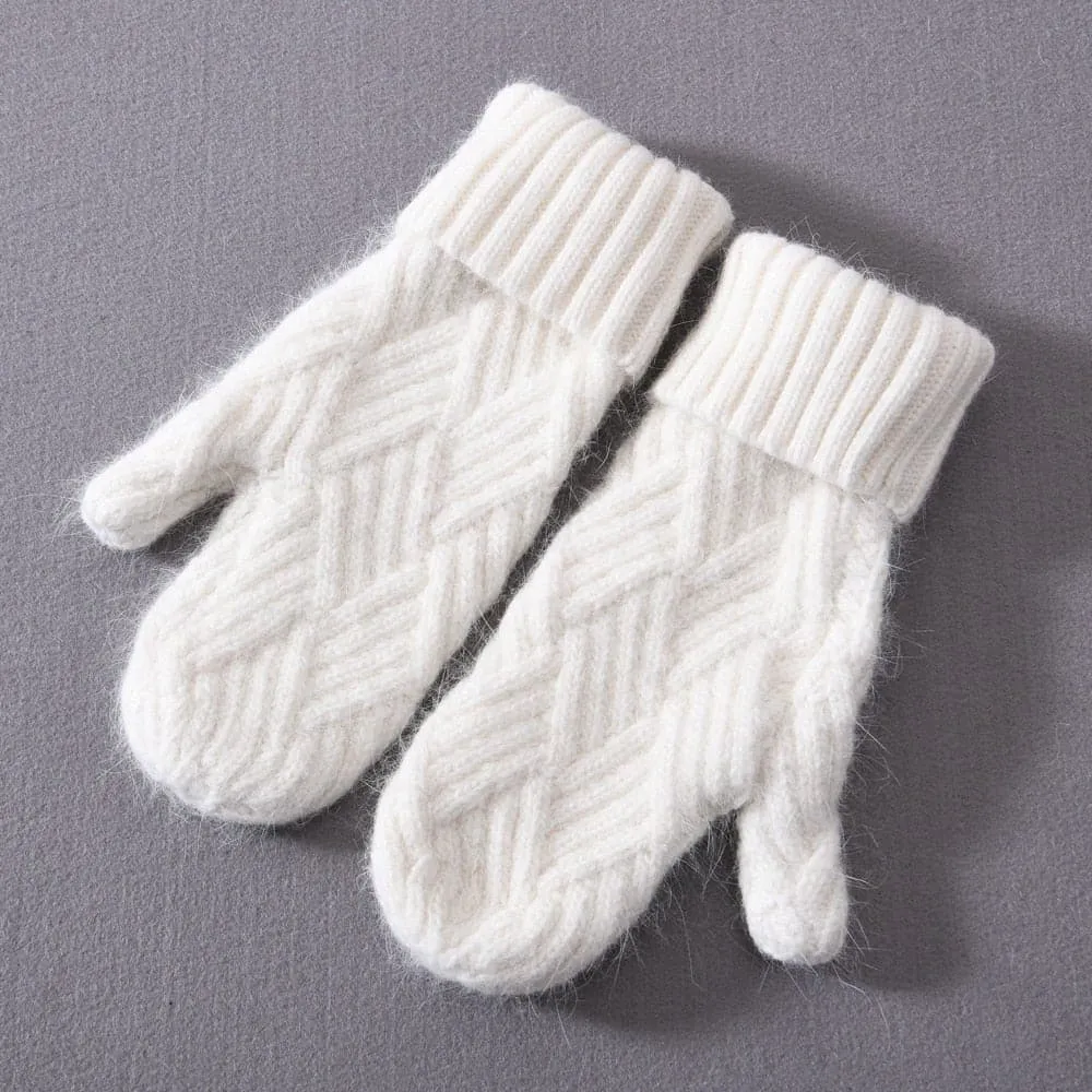 Cashmere Knit Mittens for Unmatched Warmth & Style