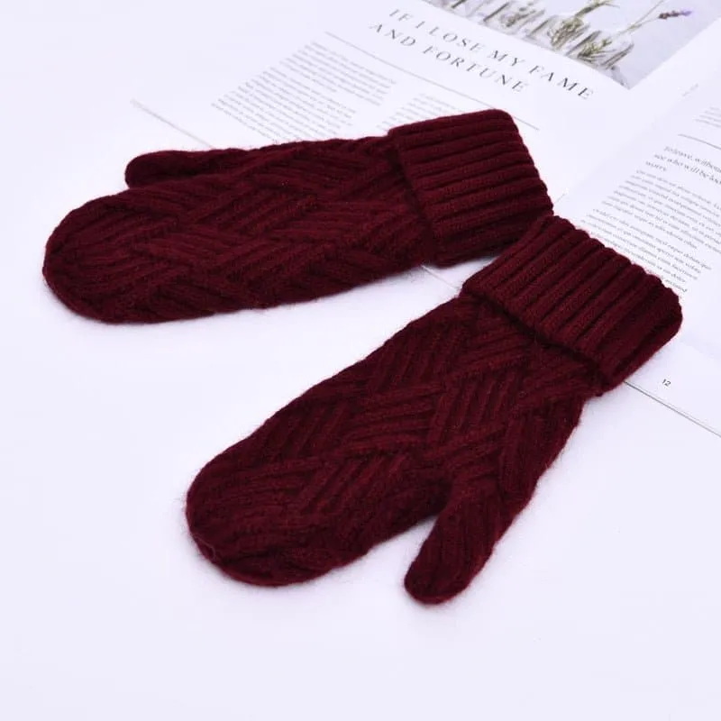 Cashmere Knit Mittens for Unmatched Warmth & Style