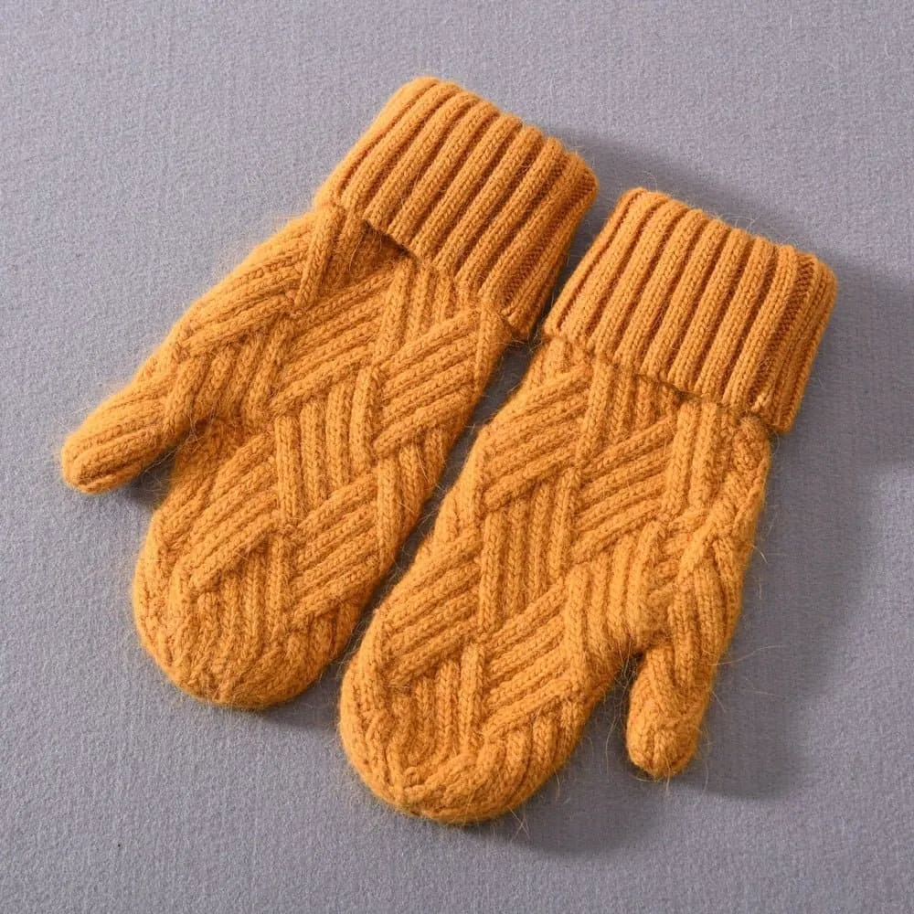 Cashmere Knit Mittens for Unmatched Warmth & Style