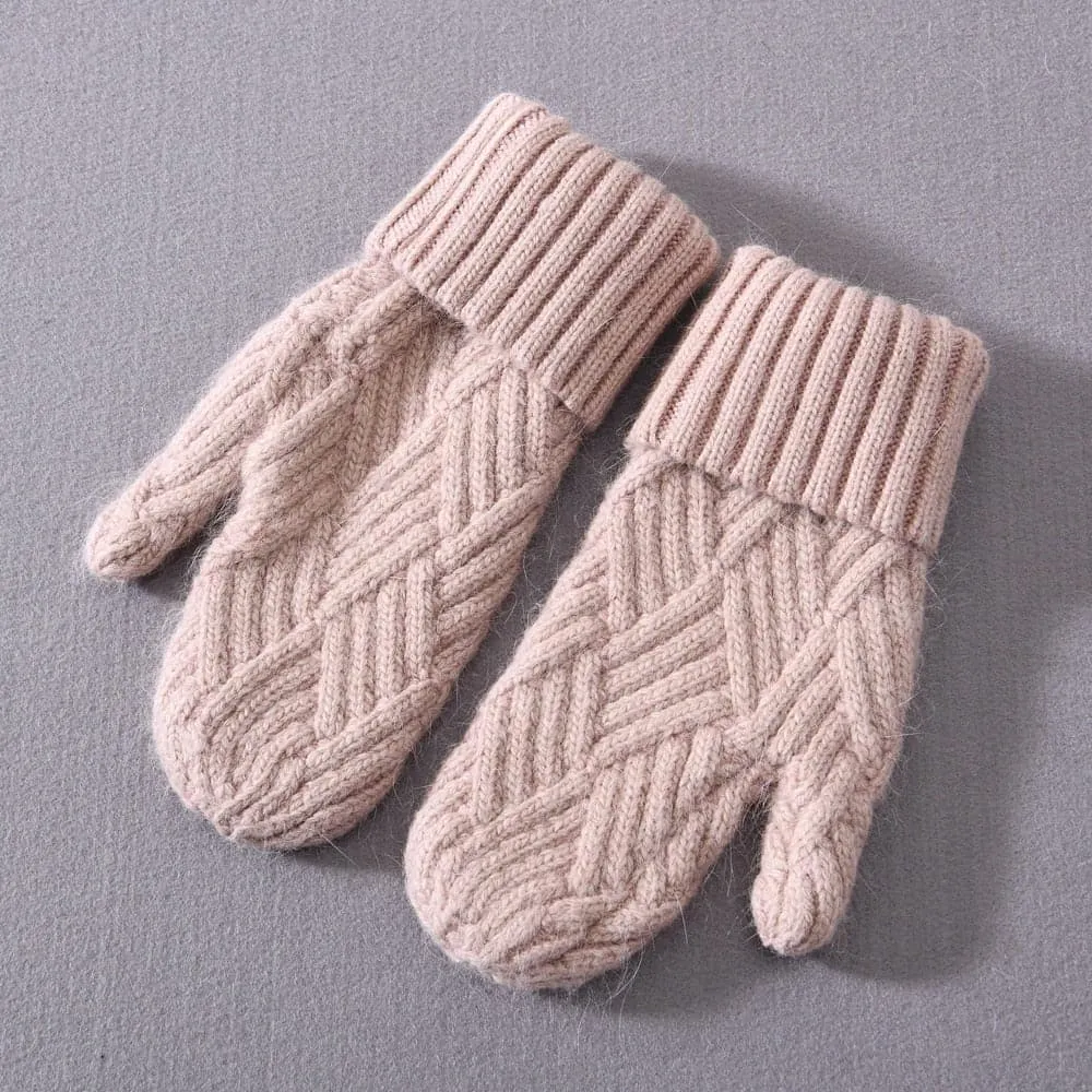 Cashmere Knit Mittens for Unmatched Warmth & Style