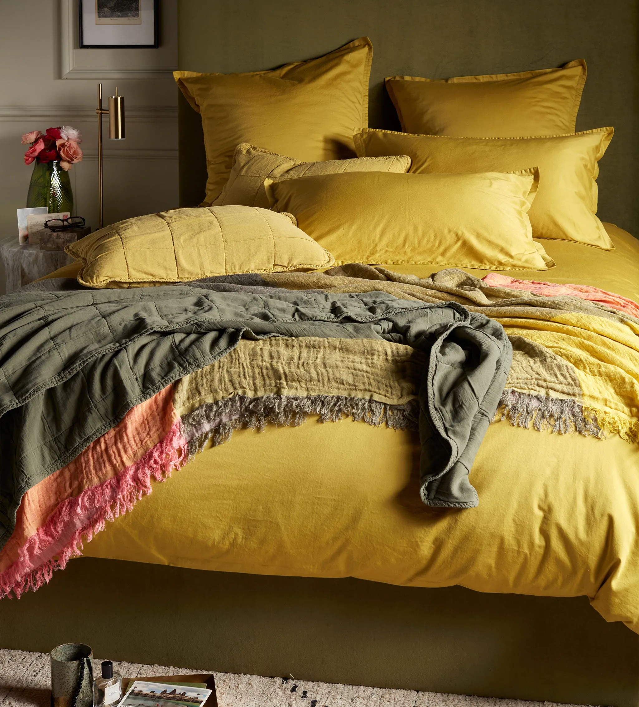 Chartreuse Super Soft 100% Cotton Duvet Cover