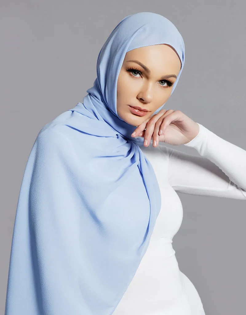 Chiffon Shawl - Shades of Blue