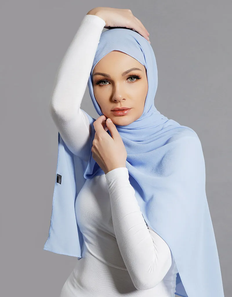 Chiffon Shawl - Shades of Blue