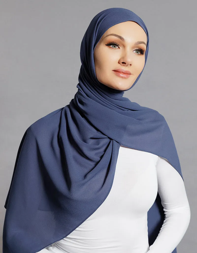 Chiffon Shawl - Shades of Blue