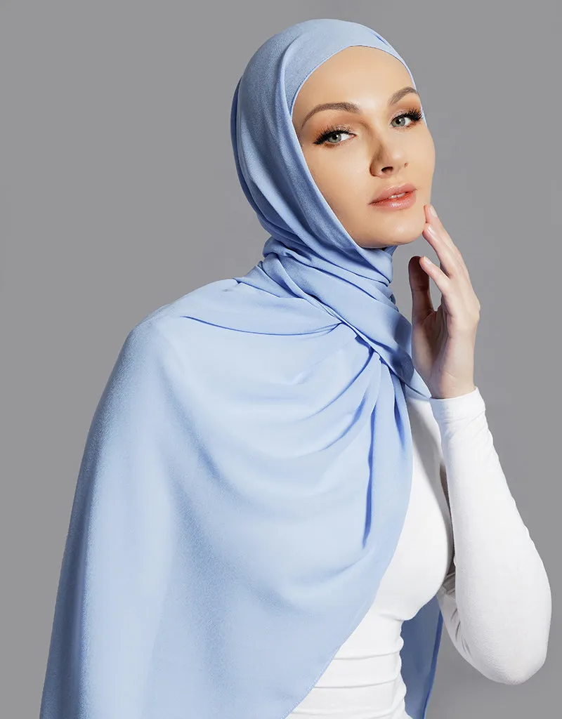 Chiffon Shawl - Shades of Blue