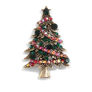 Christmas Tree Festive Brooch / Pendant