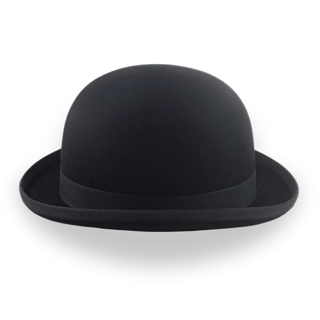 Classic Bowler Hat for Men in Black Fur Felt | The Coke