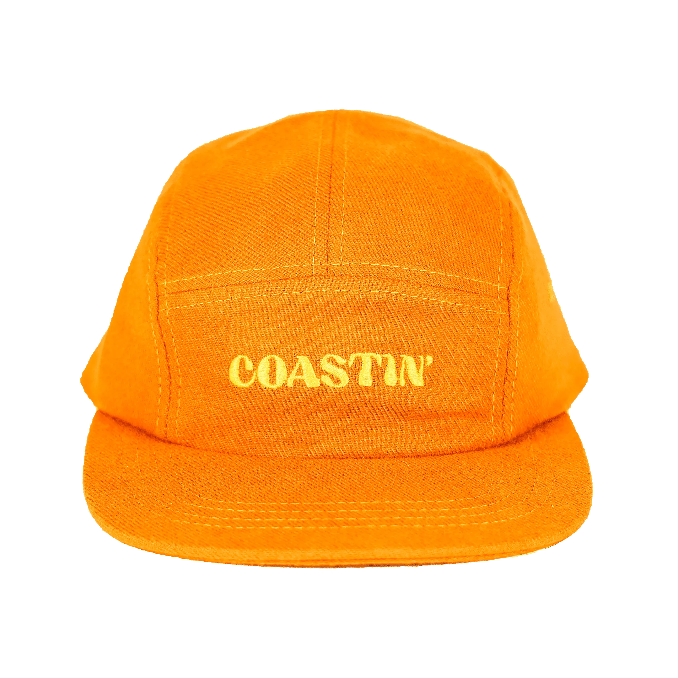 Coastin Brushed Cotton Camp Cap | Orange