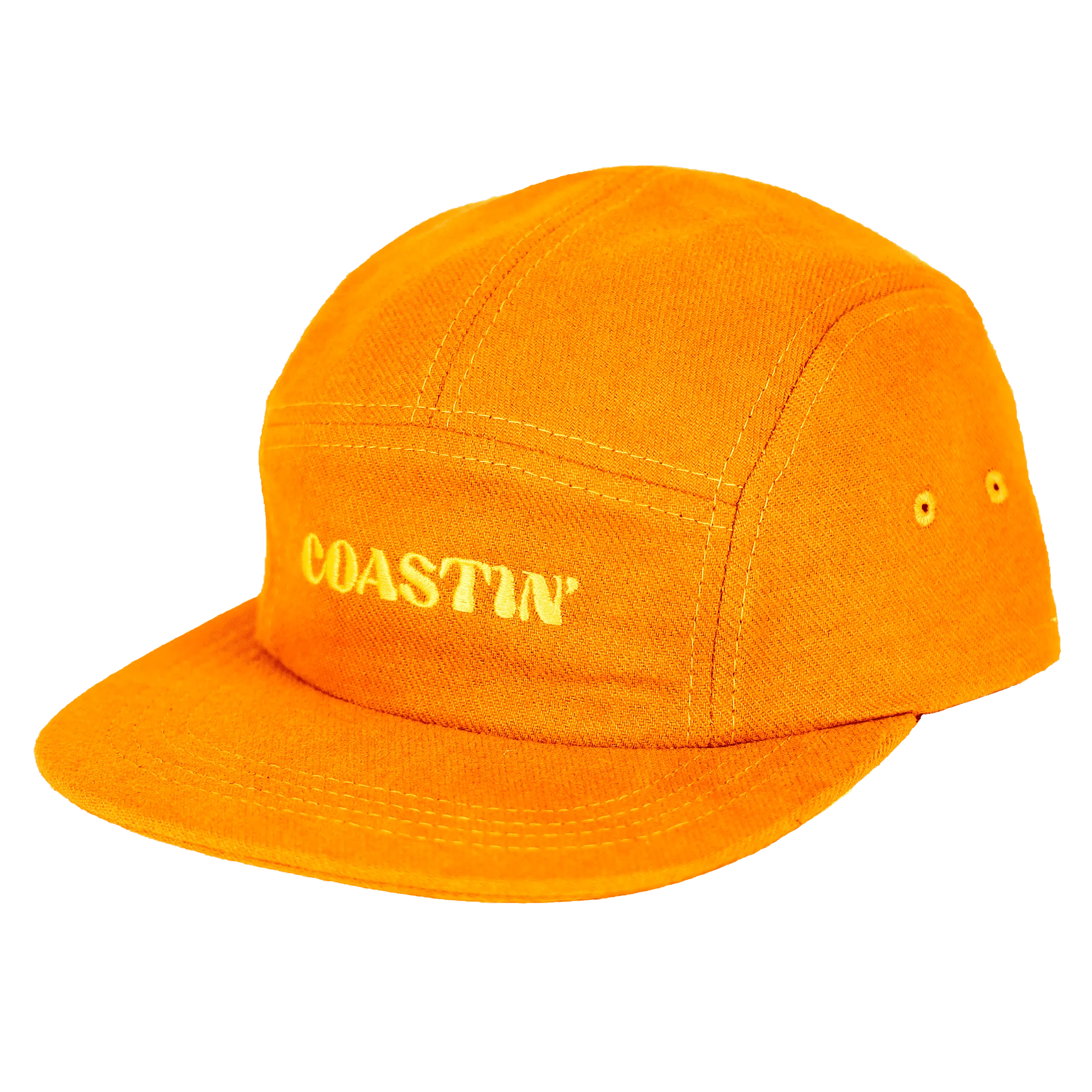 Coastin Brushed Cotton Camp Cap | Orange