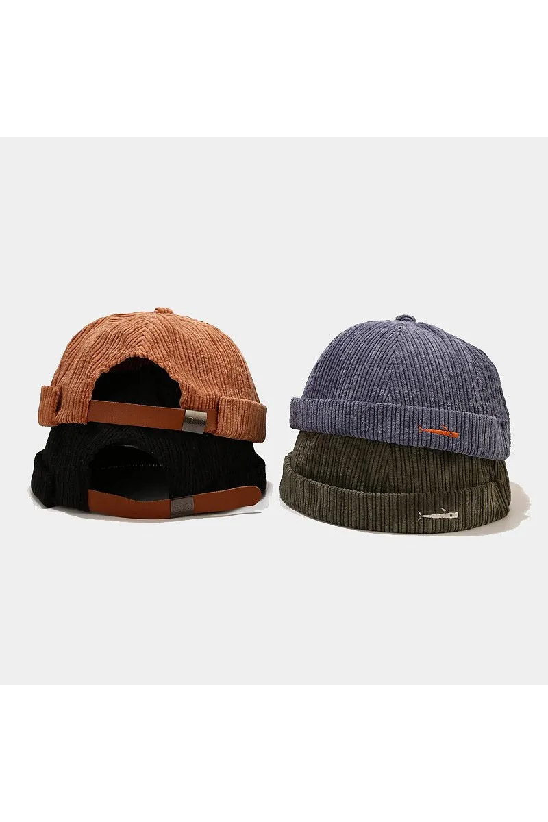 CORDUROY BRIMLESS FASHION CASUAL CAP