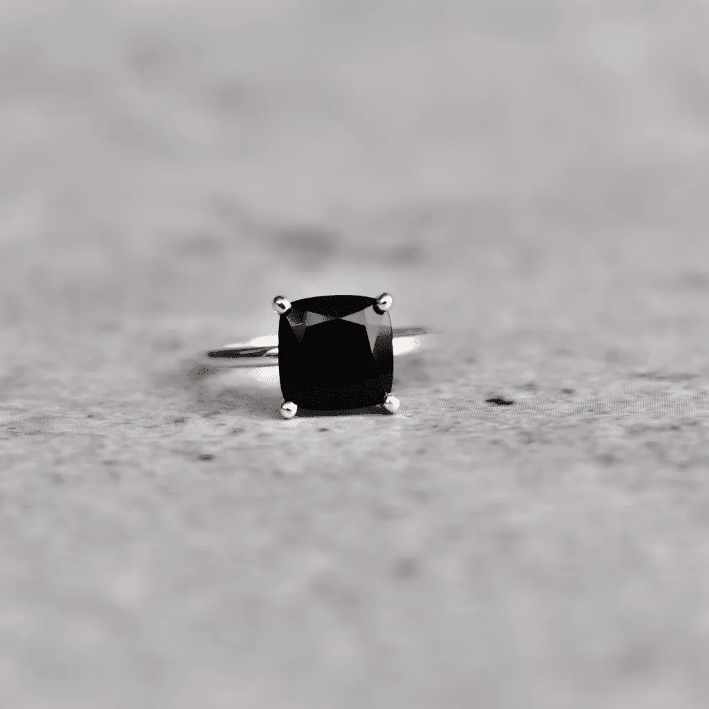 Cushion Beauty - Black Onyx Ring