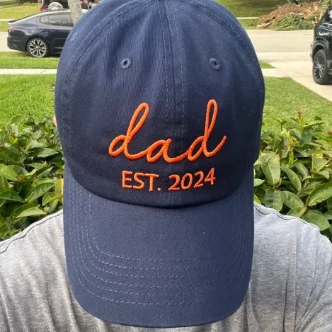 Dad Hat Est. 2024  | Hat Gift For Dad