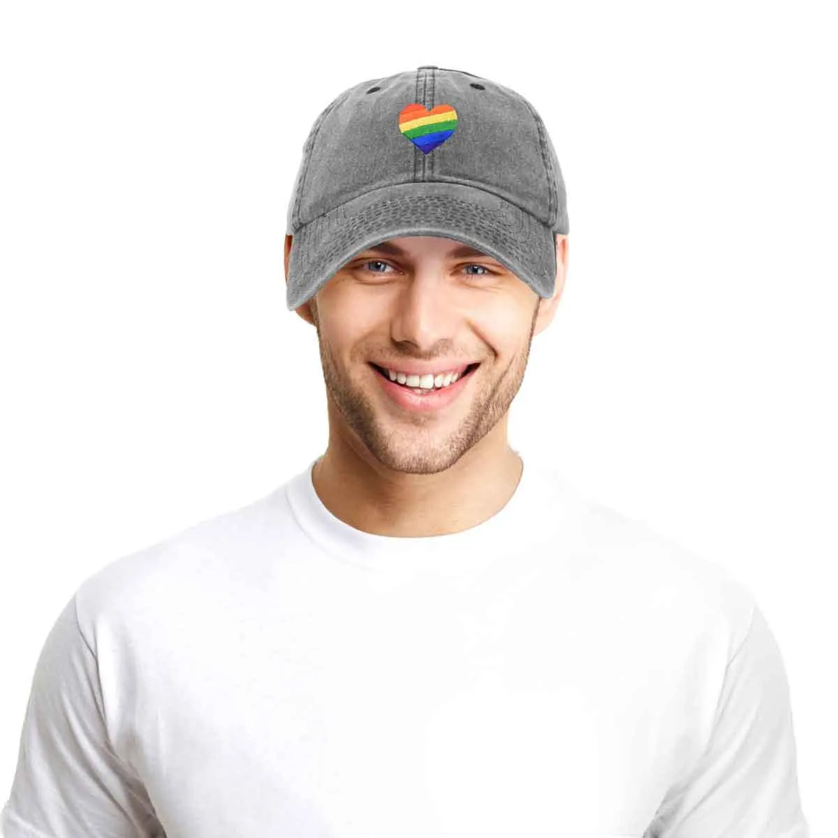 Dalix Rainbow Heart  Cap