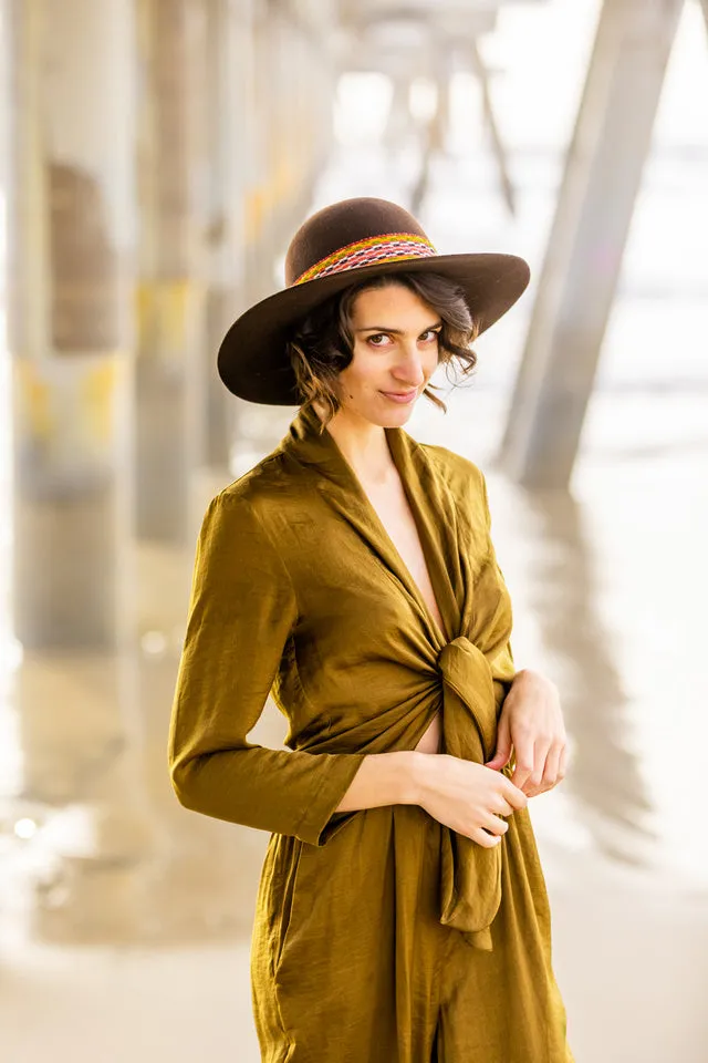 Dark Brown Floppy Hat