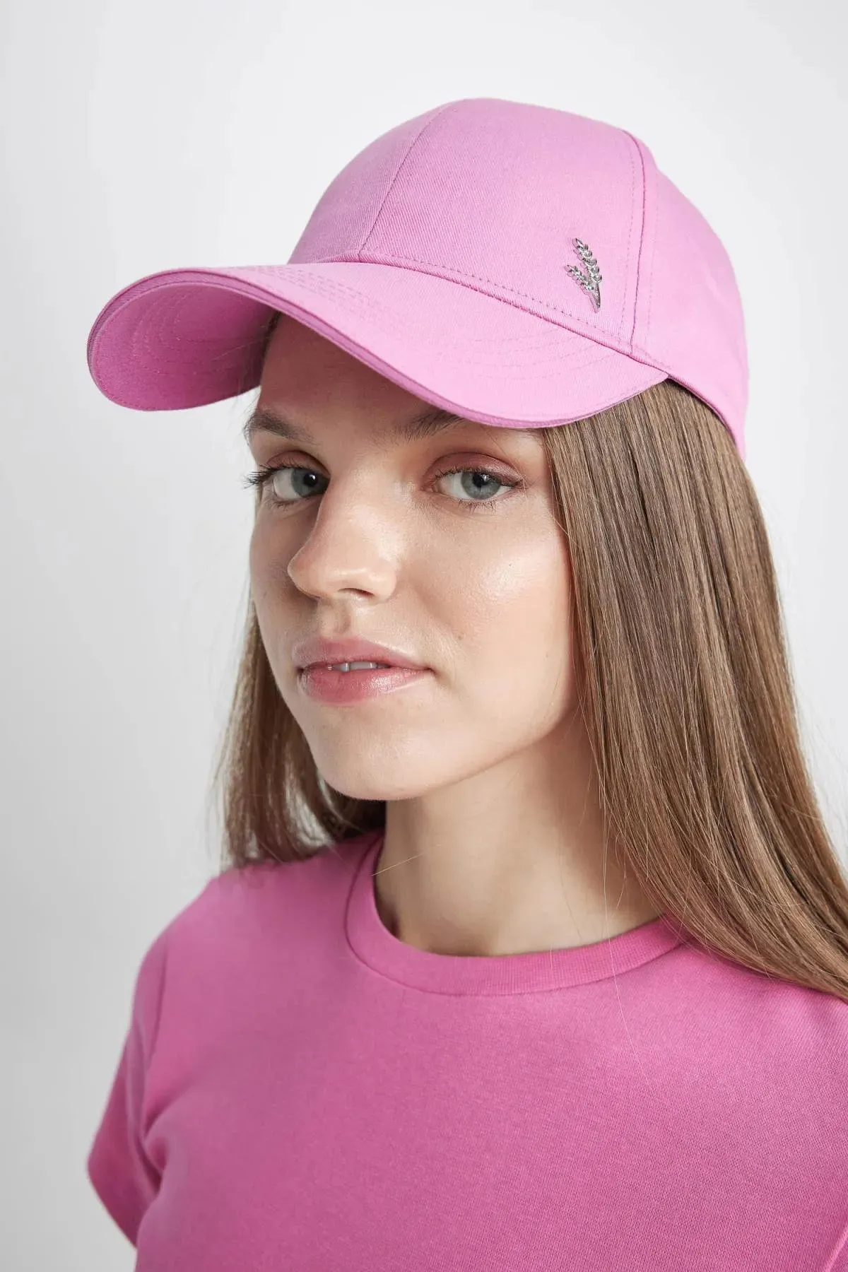 Defacto Women's Pink Cotton Hats