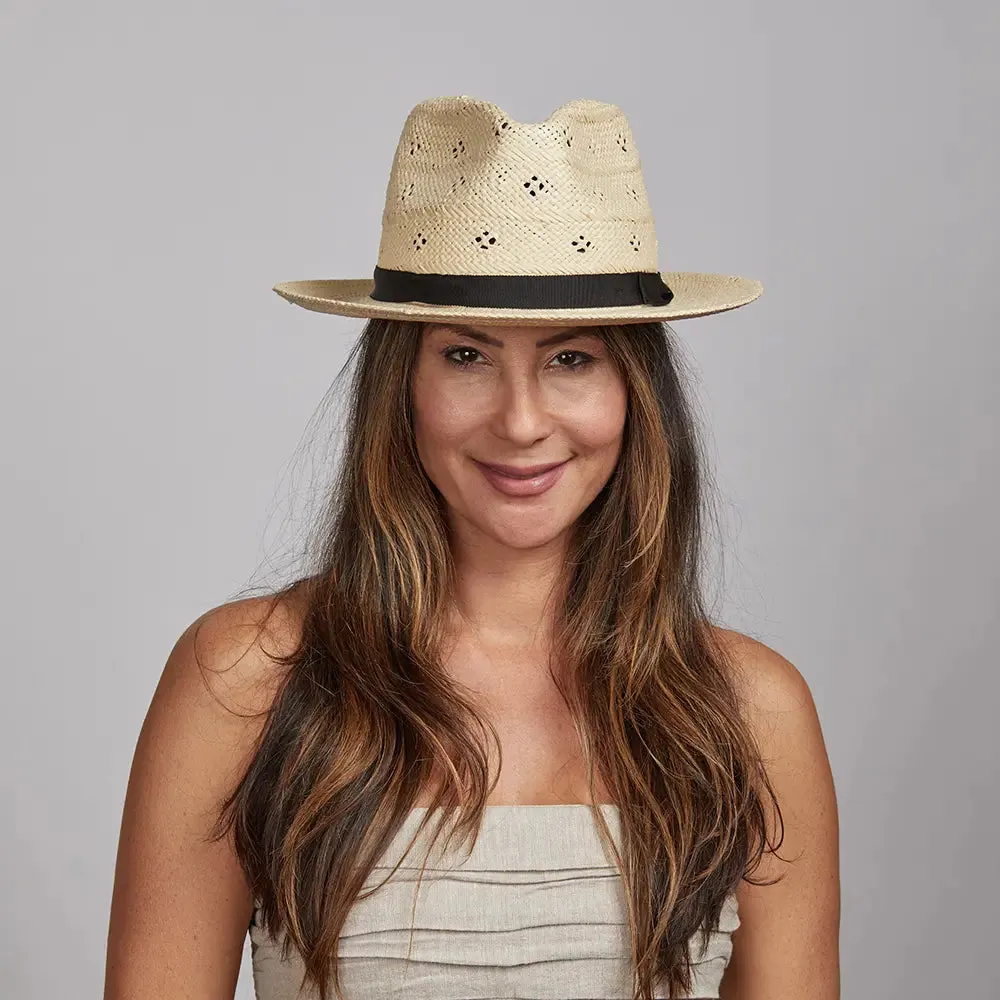 Dimitri | Womens Straw Fedora Hat