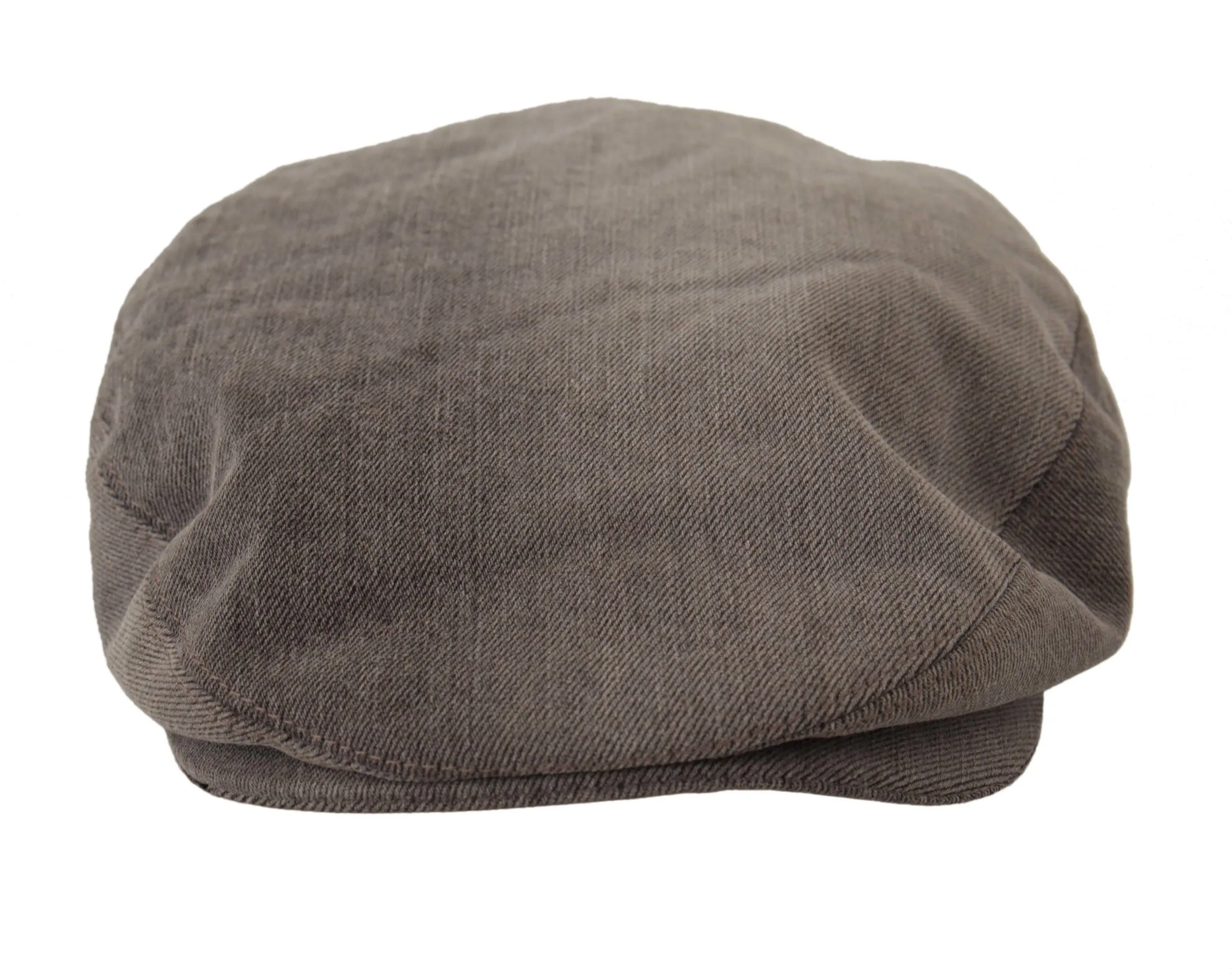 Dolce & Gabbana Light Gray Newsboy Men Capello Cotton Hat